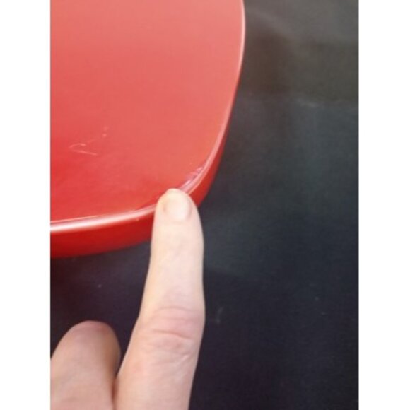 Vintage Pyrex Square Red Hostess Covered Casserole Dish With Lid - Picture 5 of 11